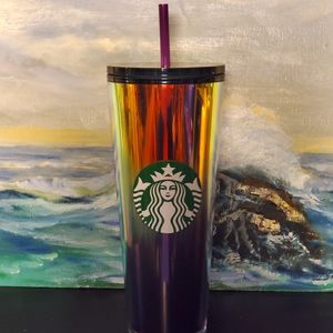 STARBUCKS - Rainbow Oil Slick Tumbler